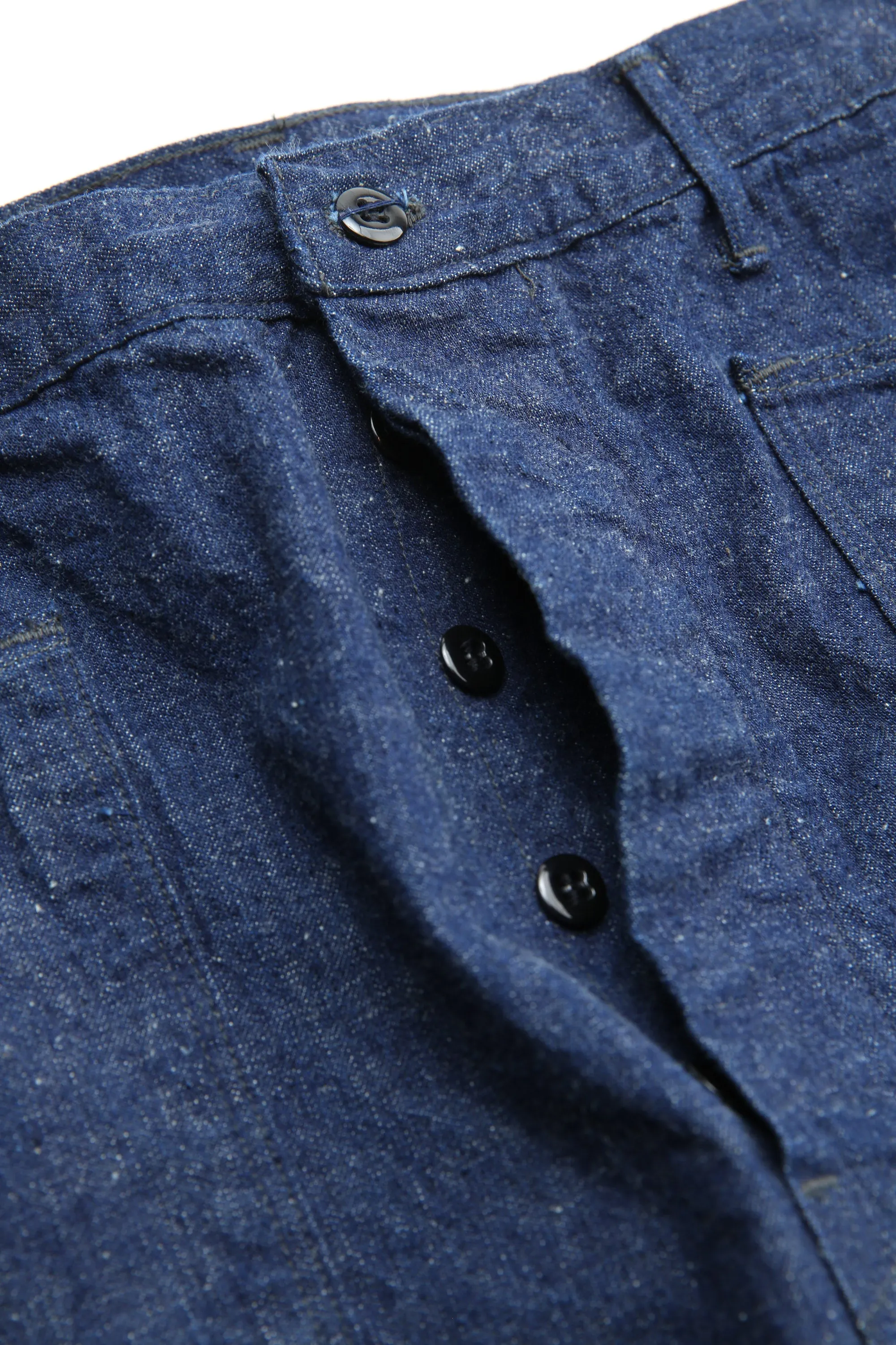 orSlow- US NAVY SIDE SEAMLESS DENIM PANTS- One Wash