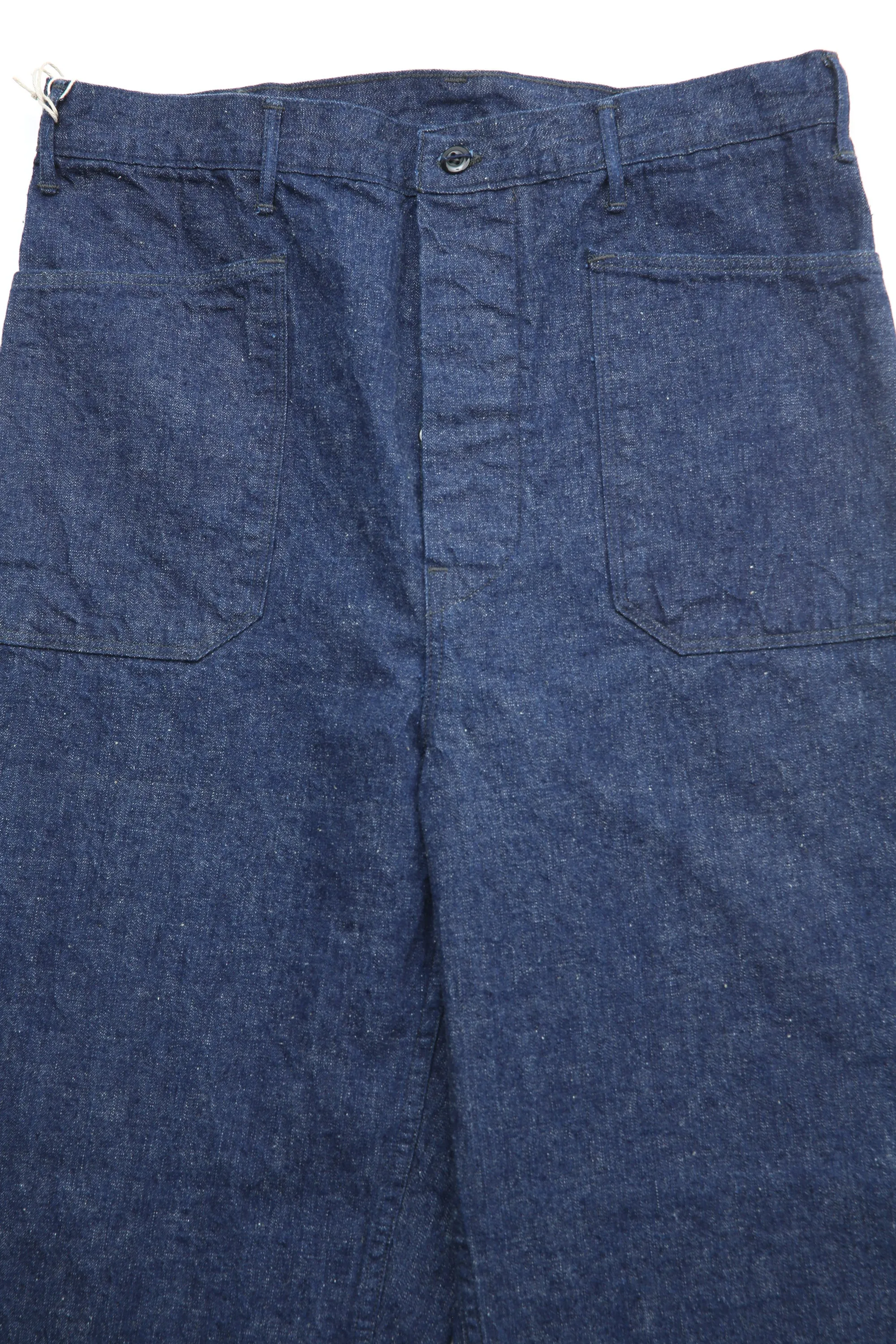 orSlow- US NAVY SIDE SEAMLESS DENIM PANTS- One Wash