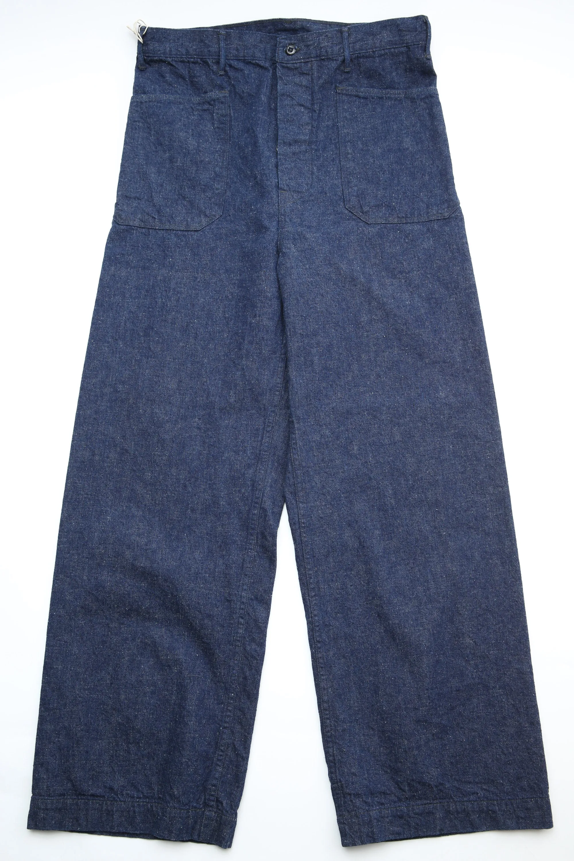 orSlow- US NAVY SIDE SEAMLESS DENIM PANTS- One Wash