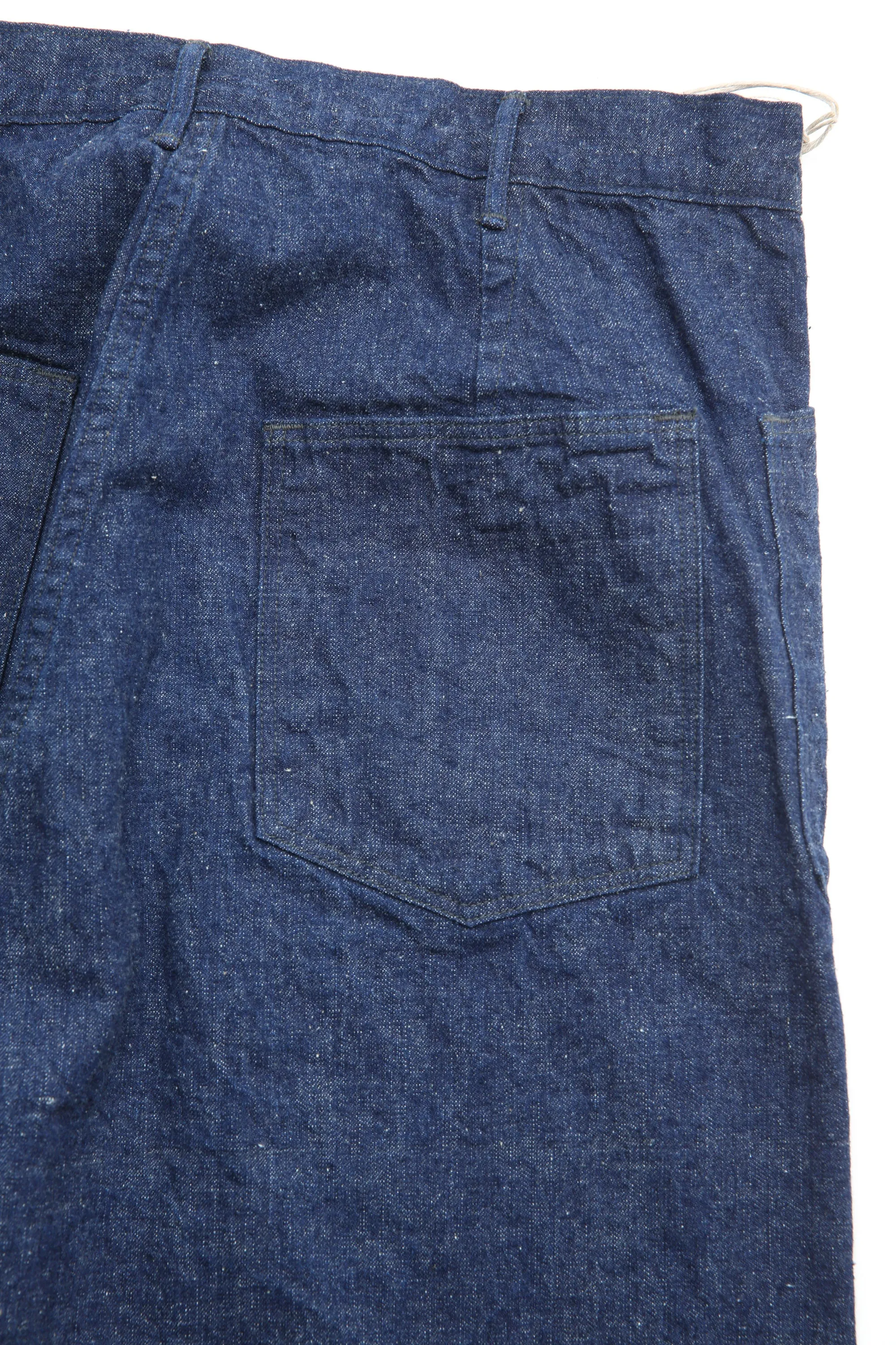 orSlow- US NAVY SIDE SEAMLESS DENIM PANTS- One Wash
