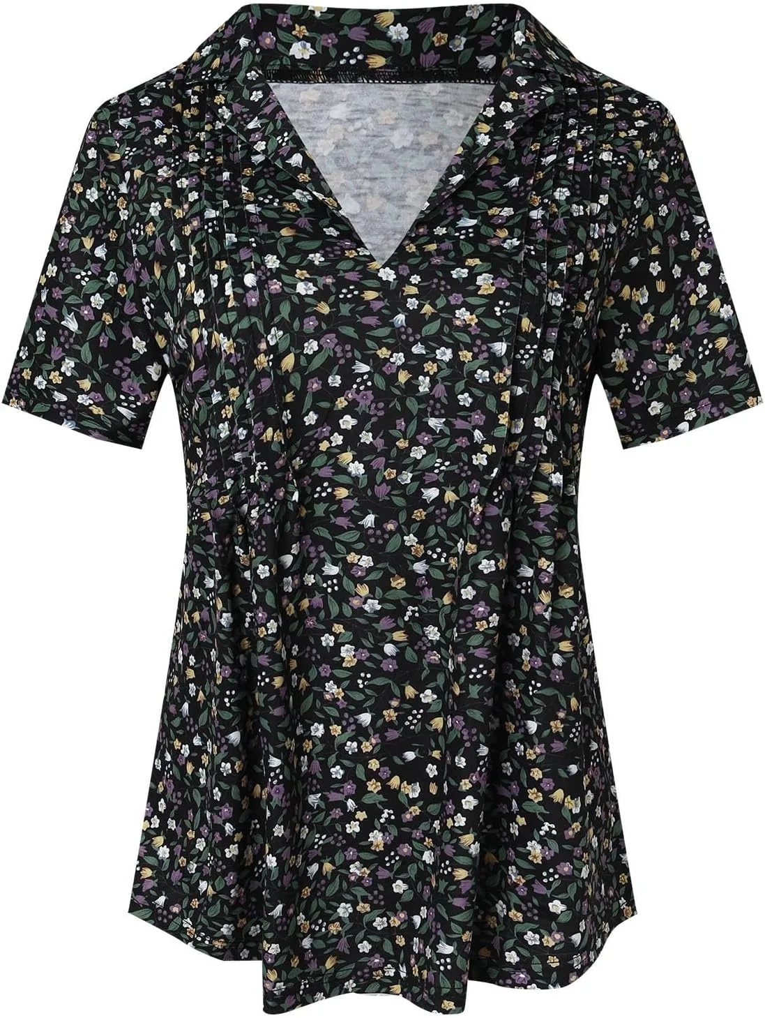 Oversized Hoodie,Women's Summer Tops Tie Dye Short Sleeved Shirt V Neck T Shirt Casual Loose Shirt