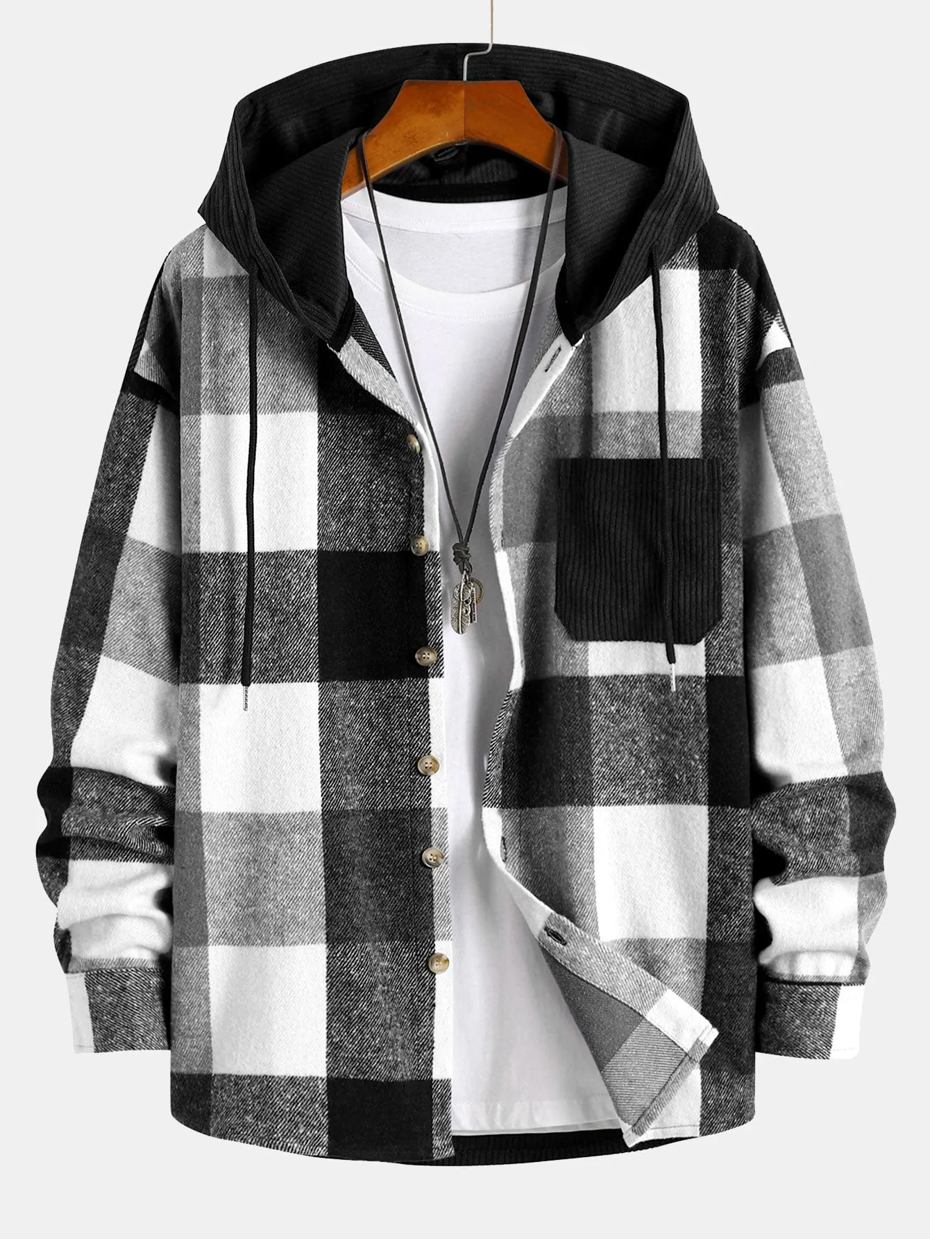 Plaid Flannel Hoodie