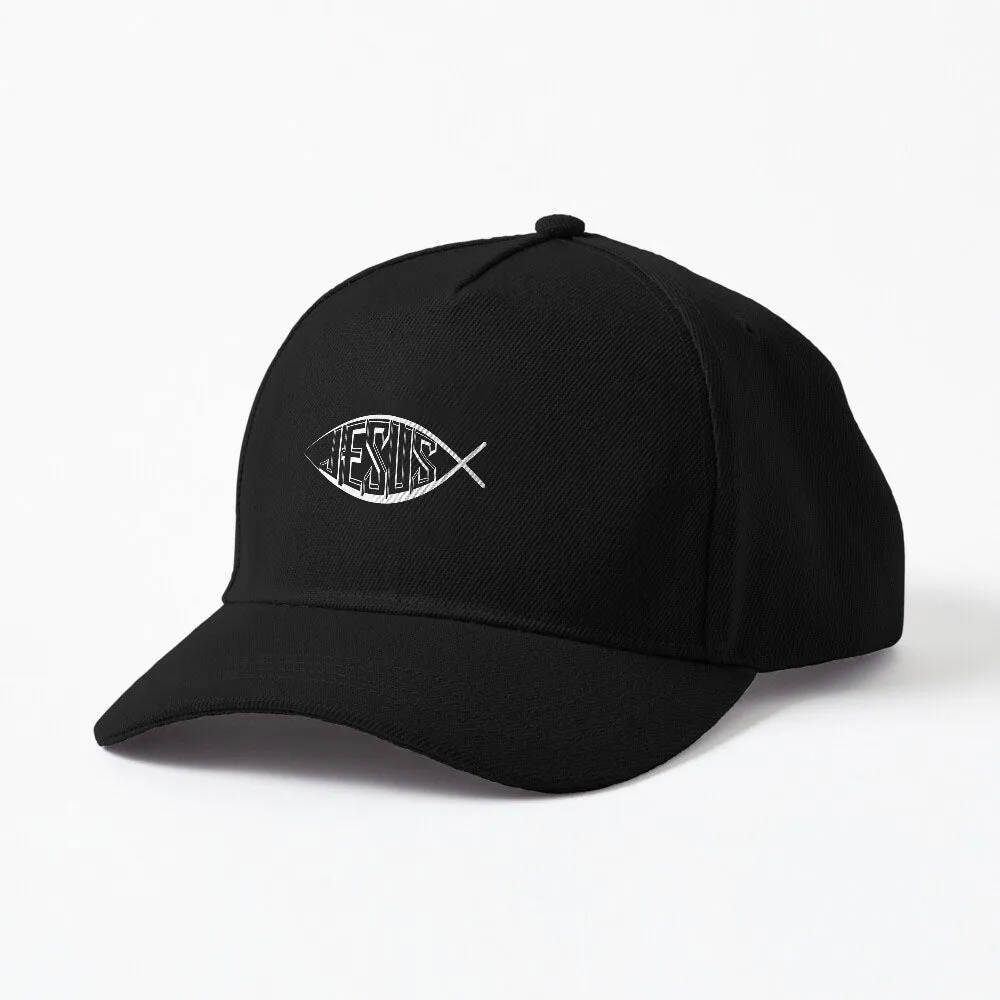 Praise Jesus Fish Ichthus Church Peace Holy Spirit Ichthys Cap