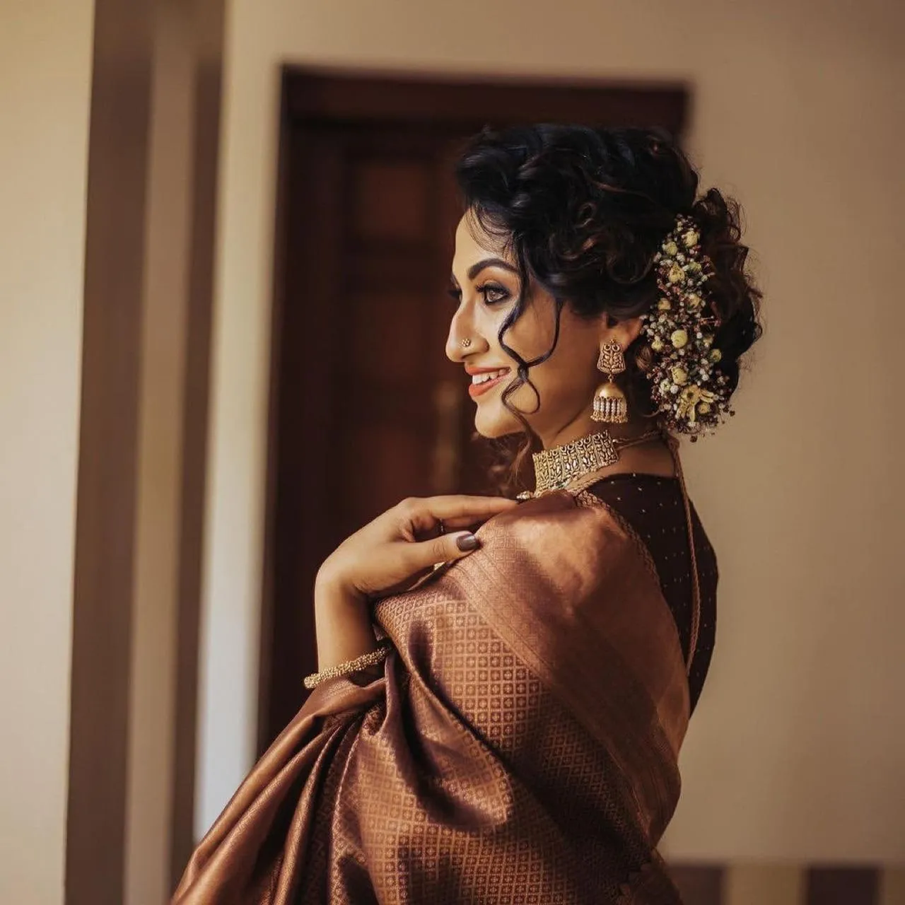 Propinquity Wine Soft Banarasi Silk Saree With Panache Blouse Piece