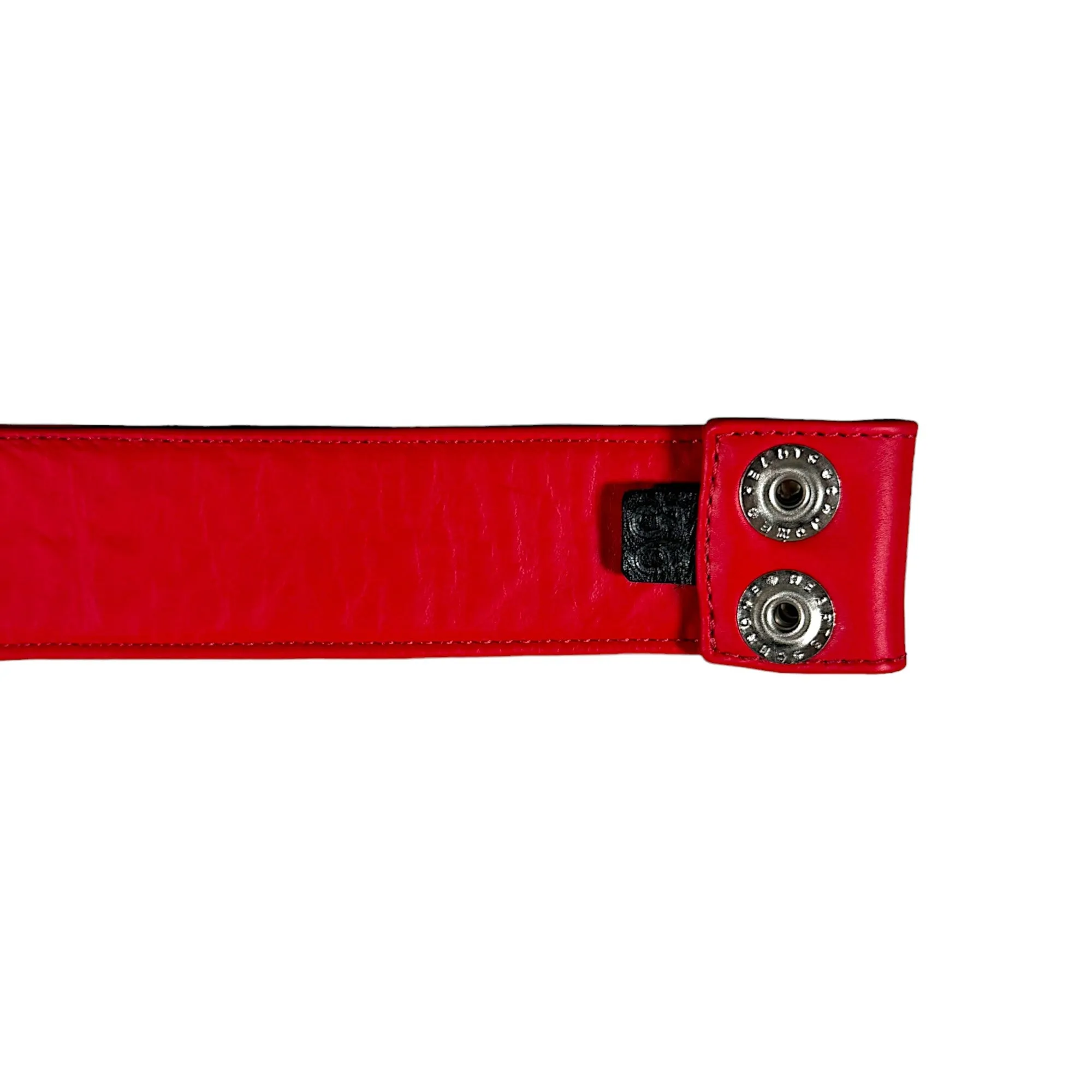 Red Leather Belt Strap