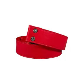 Red Leather Belt Strap