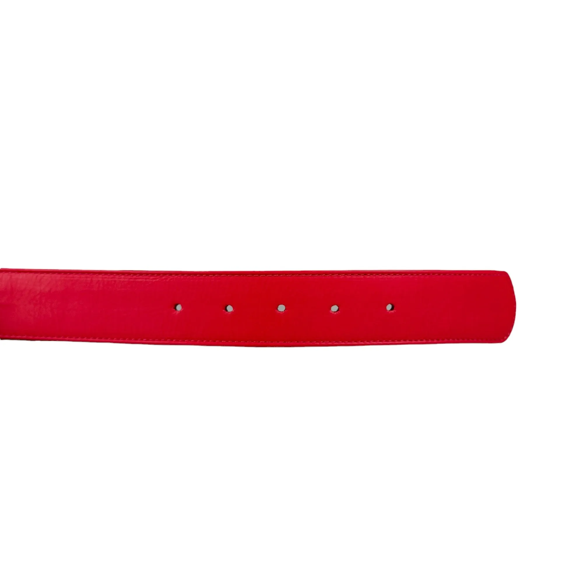 Red Leather Belt Strap