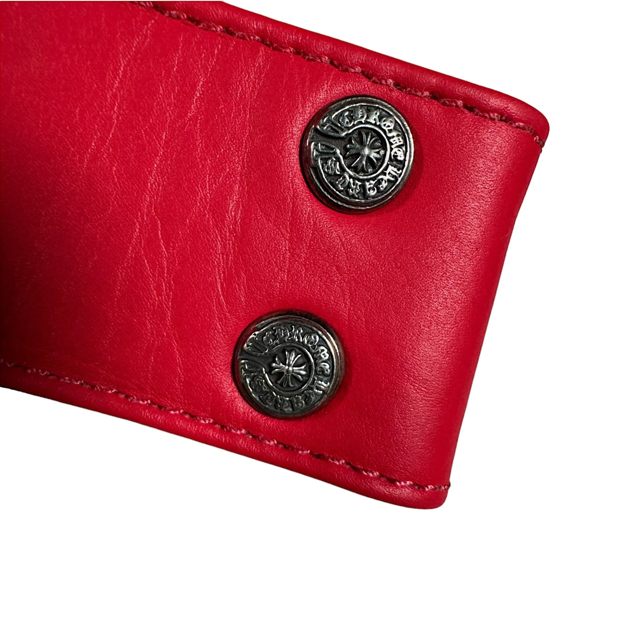Red Leather Belt Strap