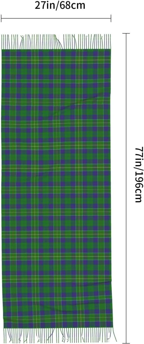 Scottish Clan Maxwell Tartan Plaid Imitation Cashmere Tassel Scarf Winter Scarf Autumn Softest Classic Warm