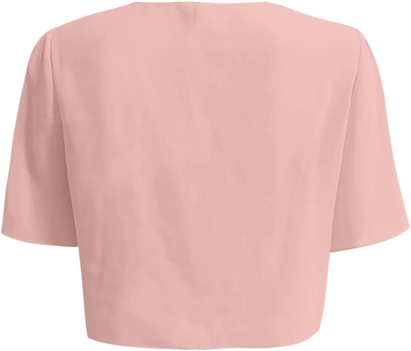 Short Sleeve Cardigans for Women Chiffon Cropped Bolero Sheer Shrugs Light Weight Beach Cover Up Casual Blouse Tops