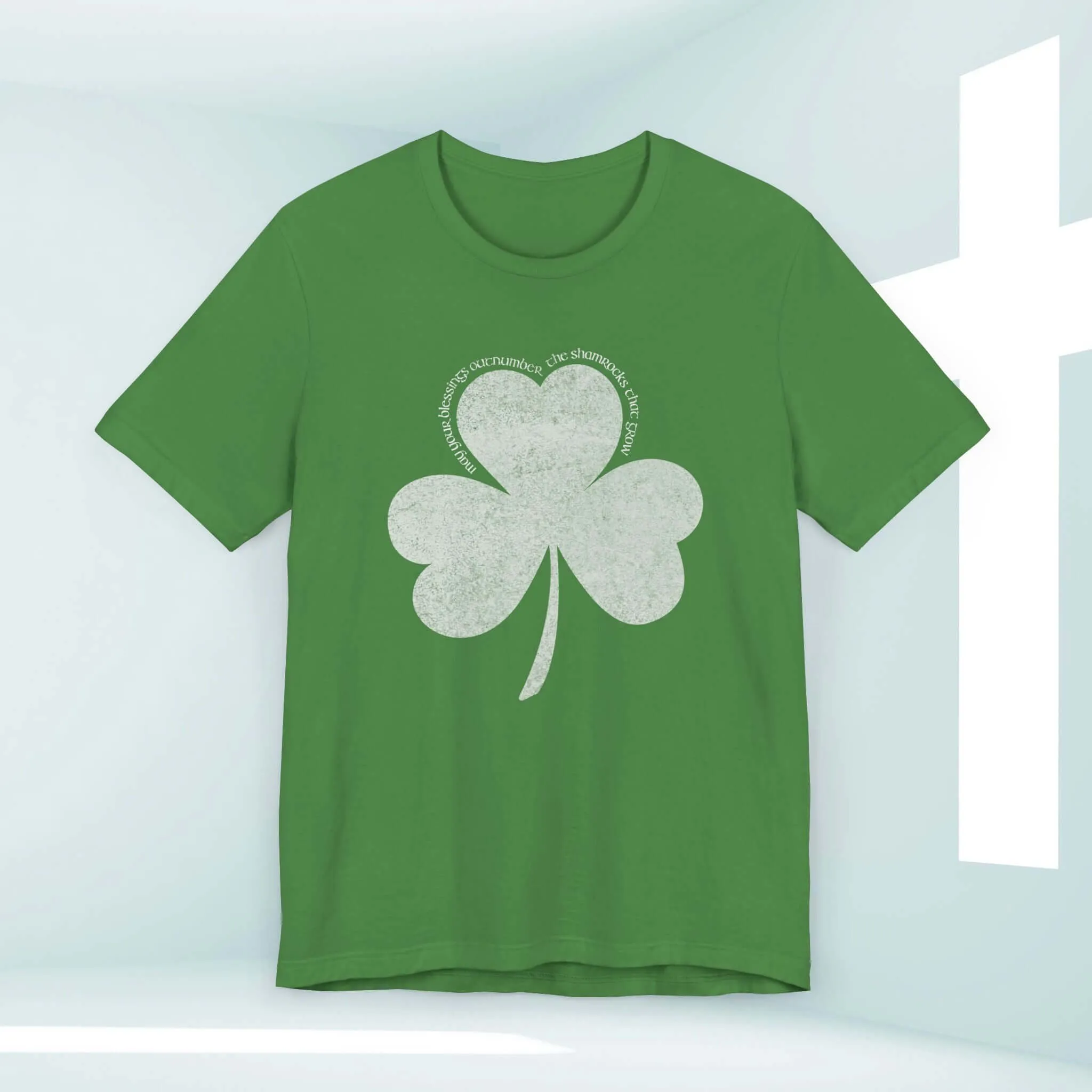 St Patrick's Day Shirt, Christian Blessings Shamrock Clover St Patty's Tee