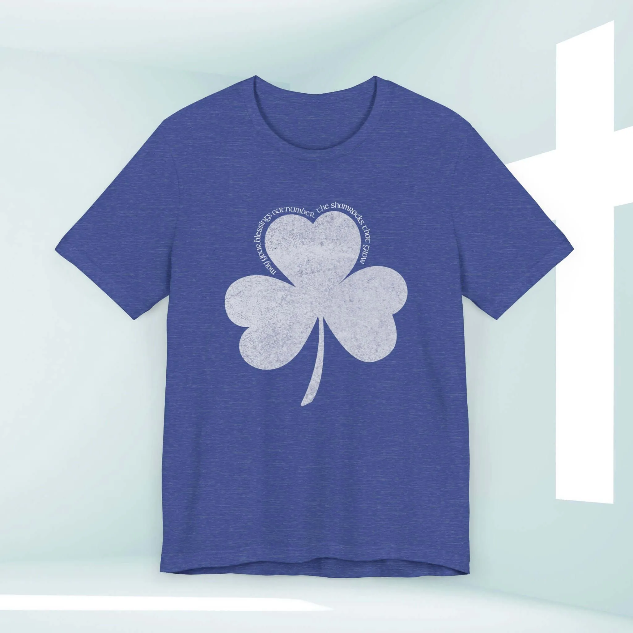 St Patrick's Day Shirt, Christian Blessings Shamrock Clover St Patty's Tee