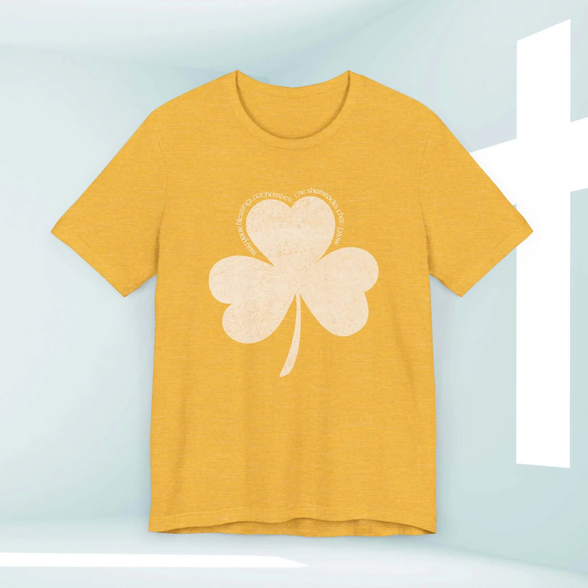 St Patrick's Day Shirt, Christian Blessings Shamrock Clover St Patty's Tee