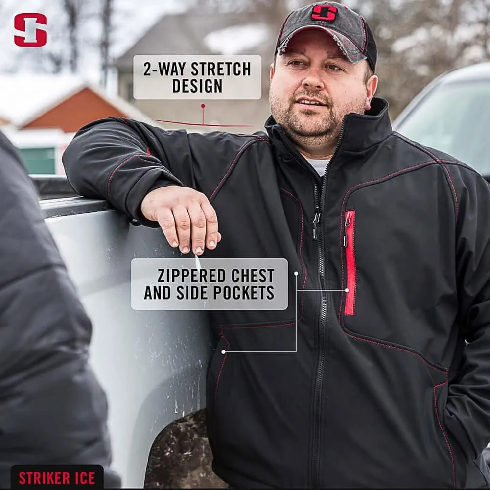 Striker Men's Climate G2 Lightweight Windproof Water-Resistant Breathable Outdoor Ice Fishing Softshell Jacket