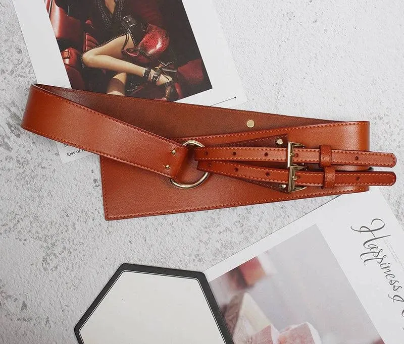 Stylish Cowhide Outerwear Belt