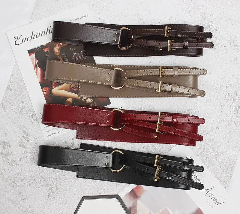Stylish Cowhide Outerwear Belt