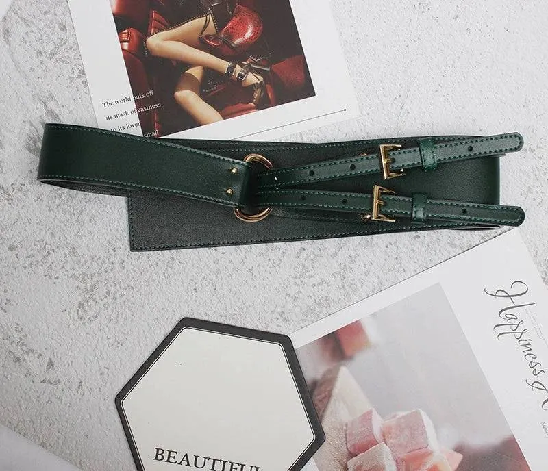 Stylish Cowhide Outerwear Belt