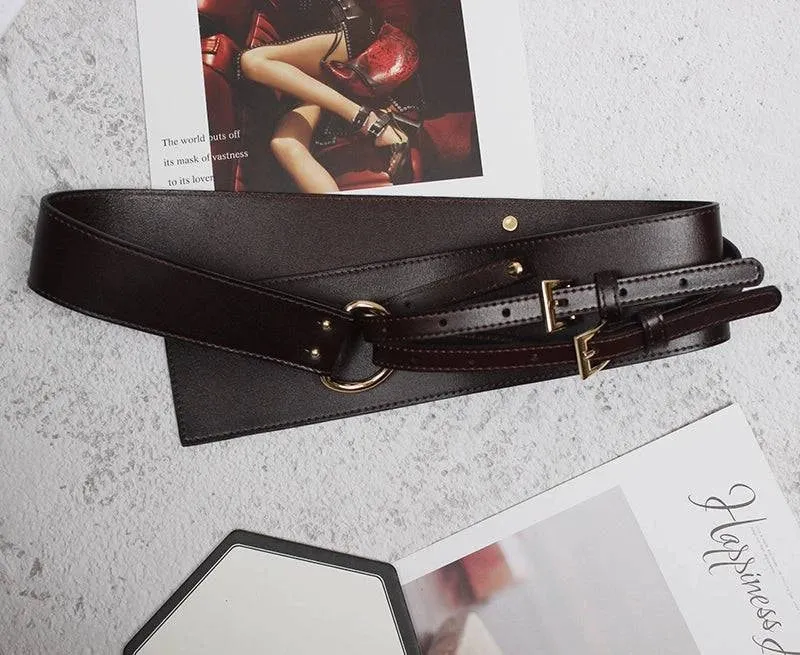 Stylish Cowhide Outerwear Belt