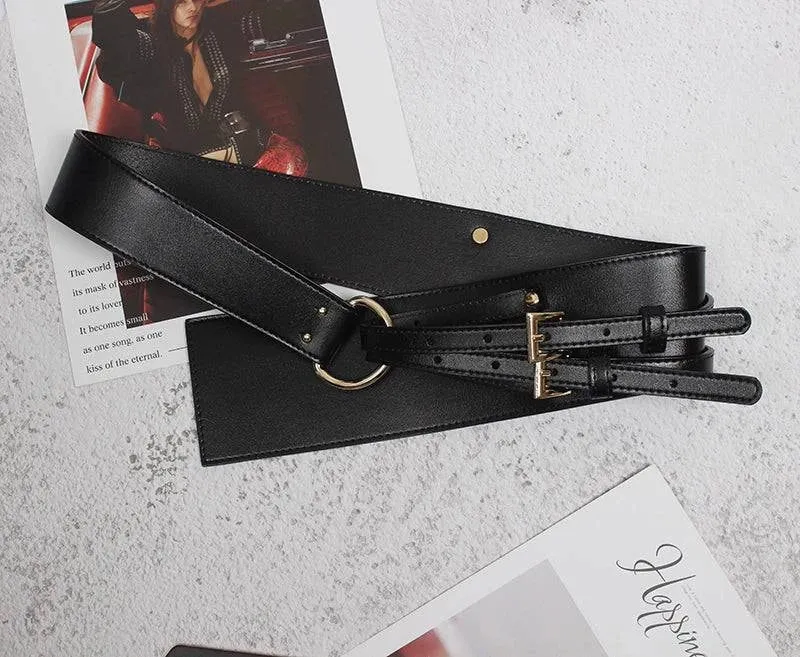 Stylish Cowhide Outerwear Belt