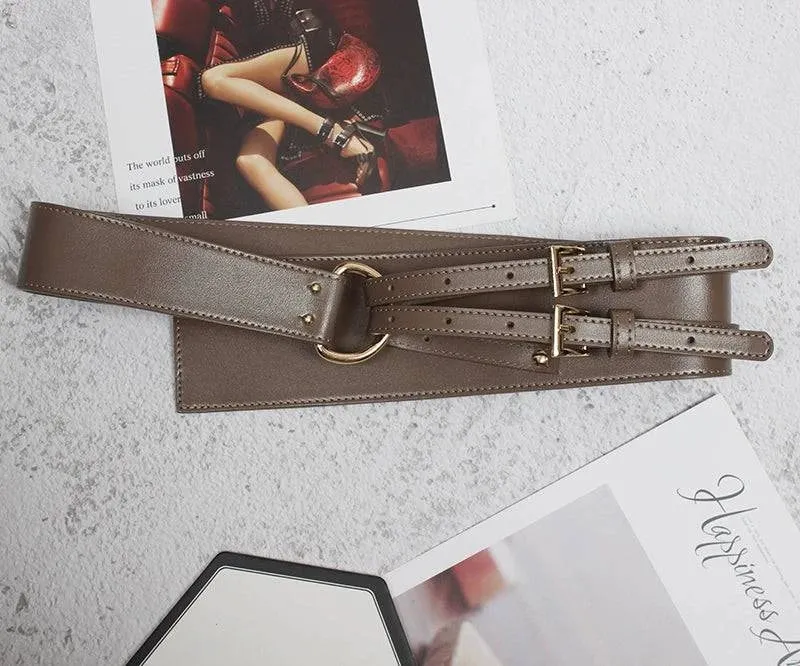 Stylish Cowhide Outerwear Belt