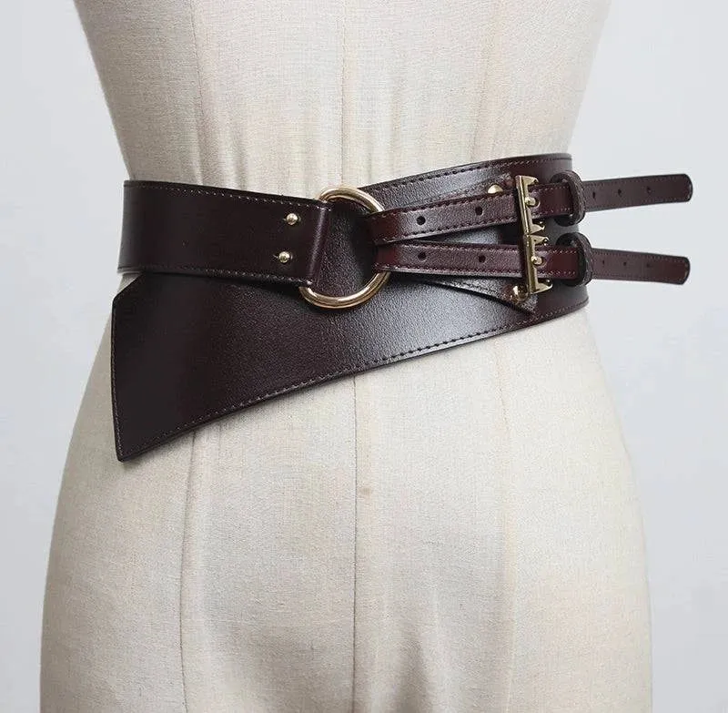 Stylish Cowhide Outerwear Belt