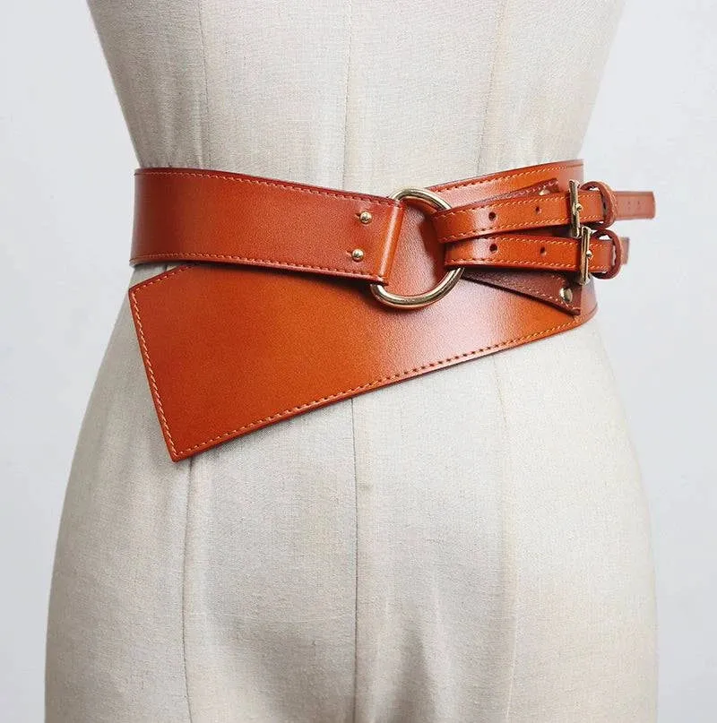 Stylish Cowhide Outerwear Belt
