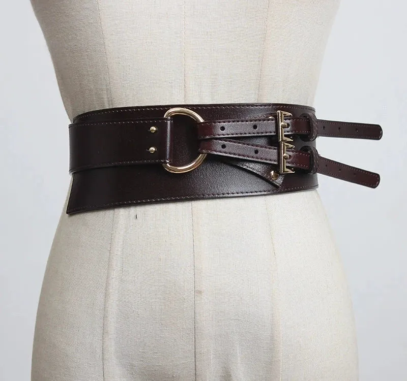 Stylish Cowhide Outerwear Belt