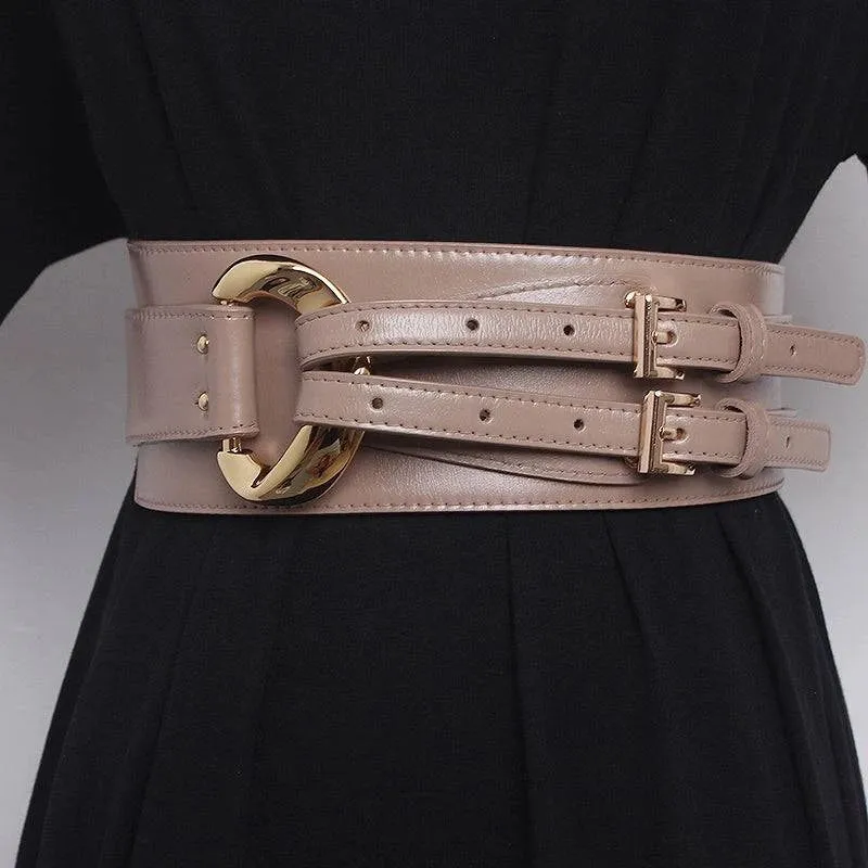 Stylish Cowhide Outerwear Belt