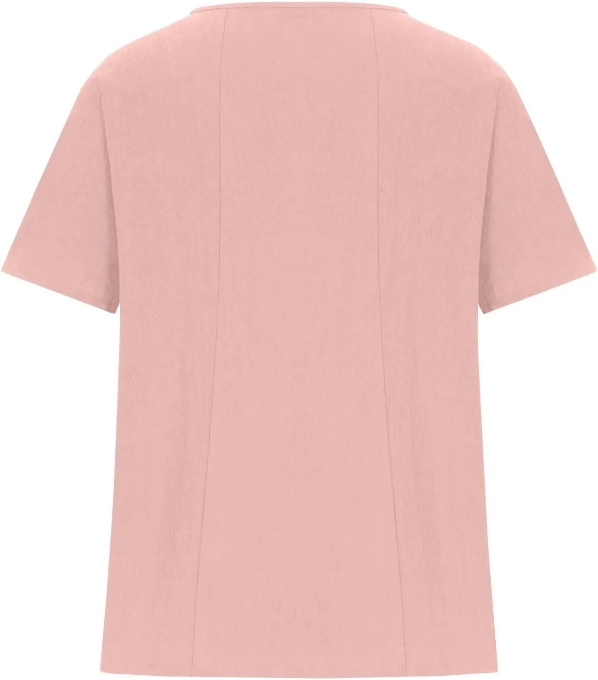 Summer Women Cotton Linen T-Shirts Casual Retro Flower Print Blouses Top Short Sleeve Crewneck Loose Tunic Comfy Soft Tee