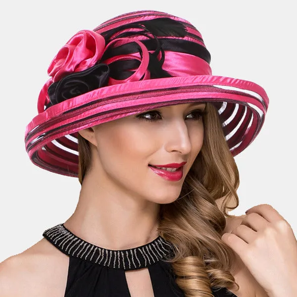 Women Kentucky Derby Church Cloche Hat S027