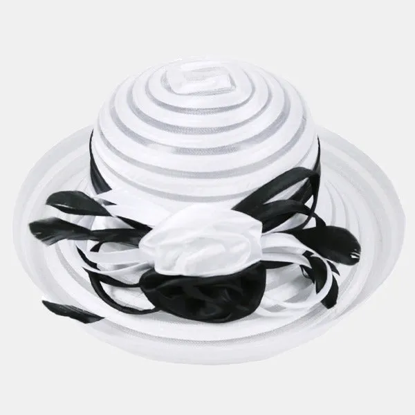 Women Kentucky Derby Church Cloche Hat S027