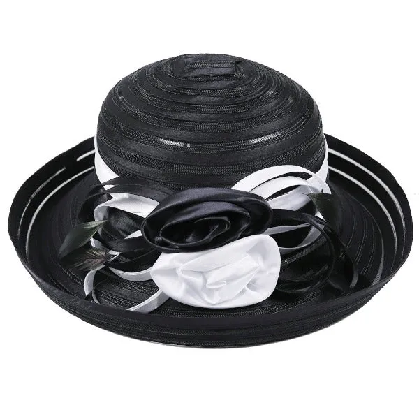 Women Kentucky Derby Church Cloche Hat S027