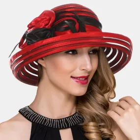 Women Kentucky Derby Church Cloche Hat S027