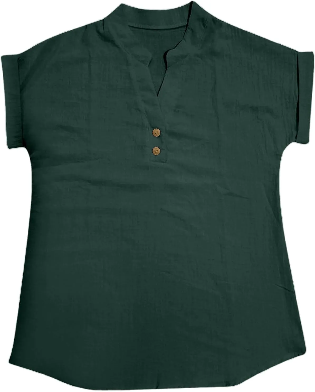 Women Short Sleeve Linen Shirt Casual Crewneck Soft T-Shirt Floral Loose Fit Summer Tee Shirts