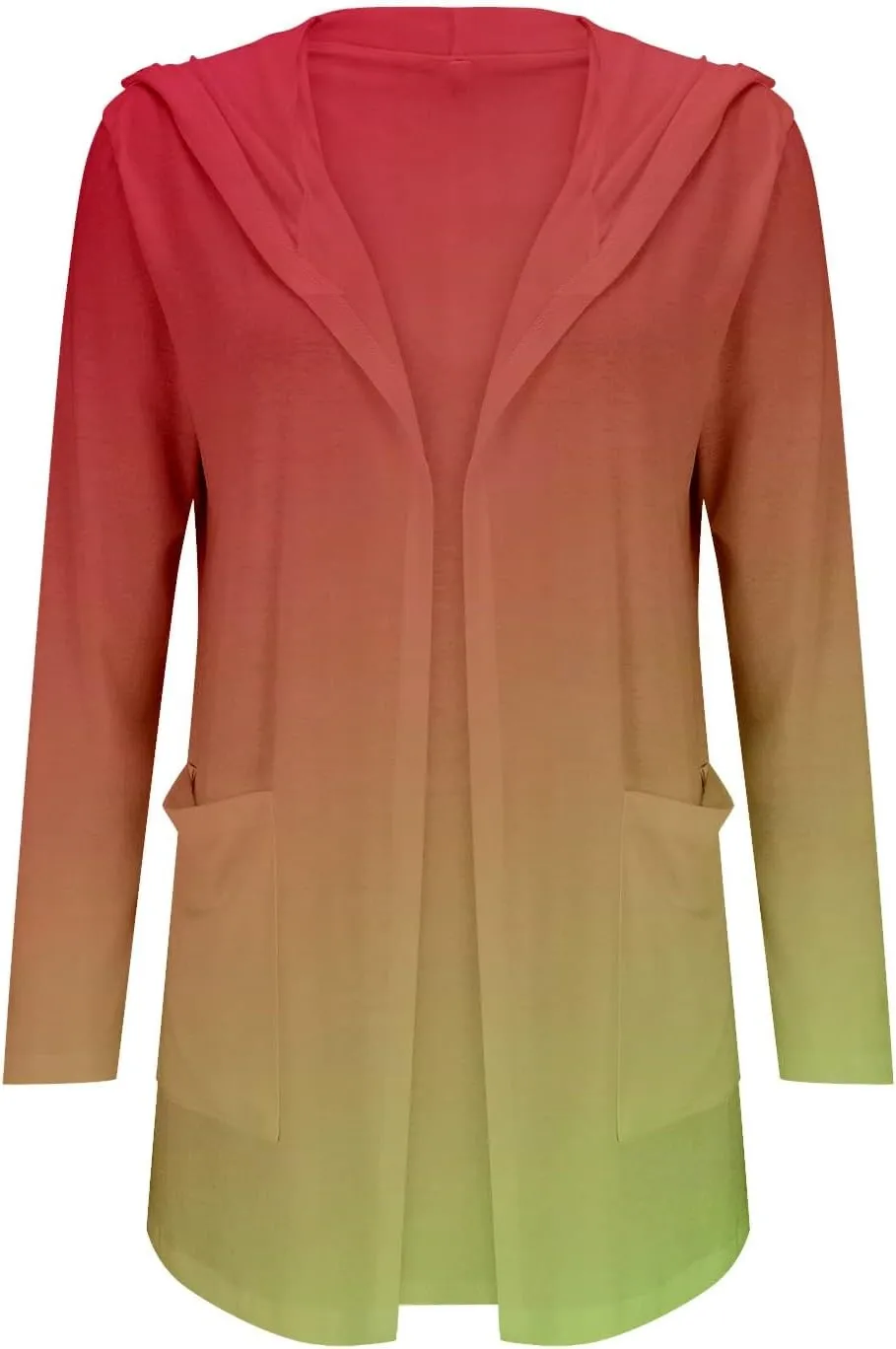 Womens Cardigans 2024 Summer Lightweight Long Sleeve with Pockets Plus Size Casual Loose Thin Open Front Cardigan