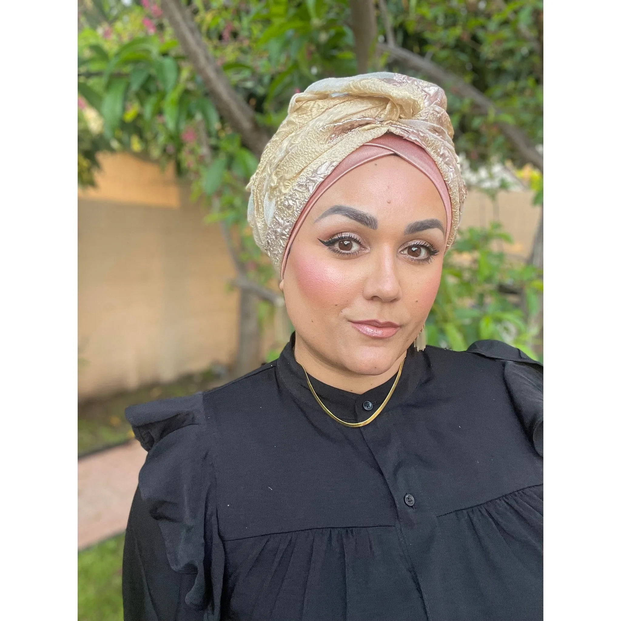 Yeela's Rose Gold/Gold Brocade Set