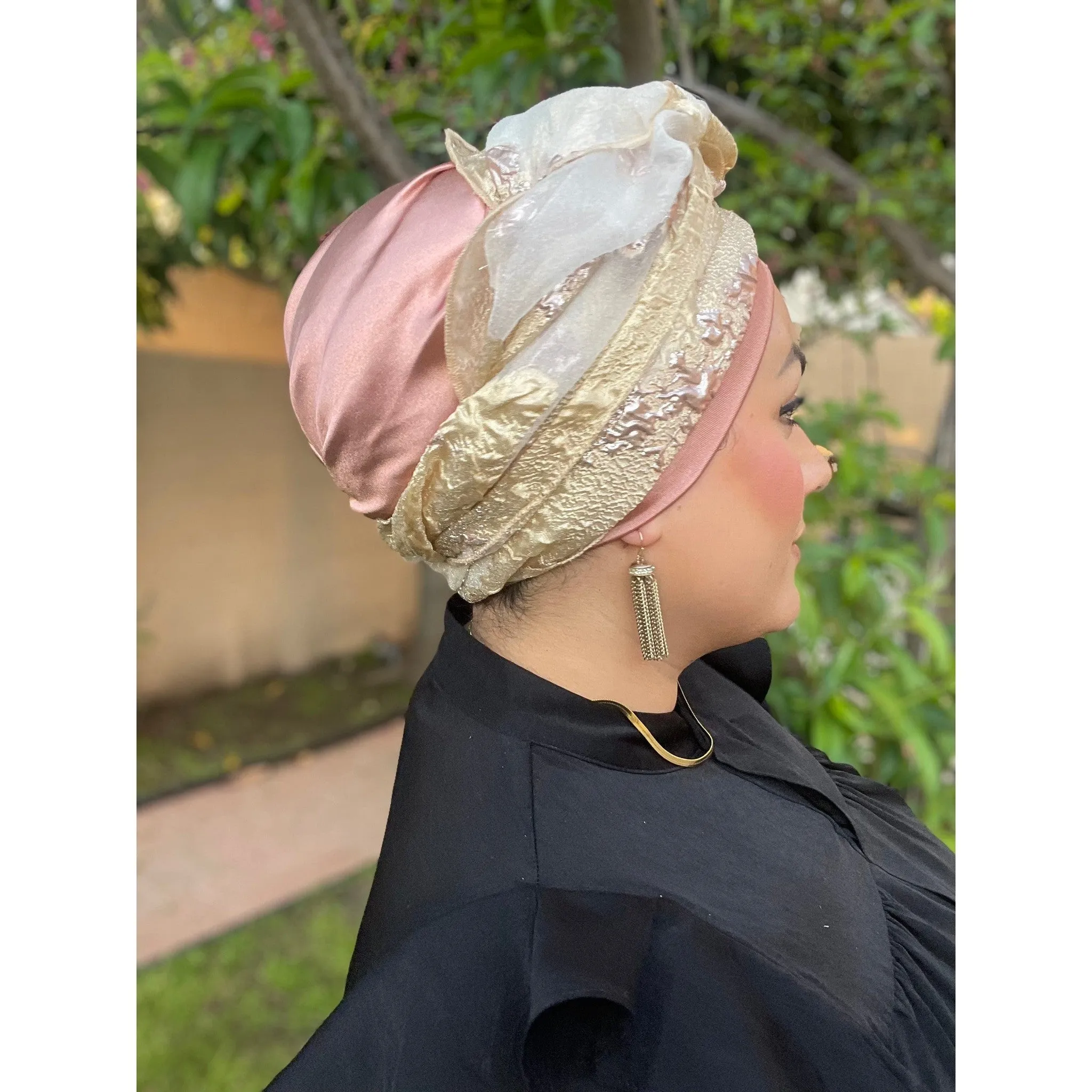 Yeela's Rose Gold/Gold Brocade Set