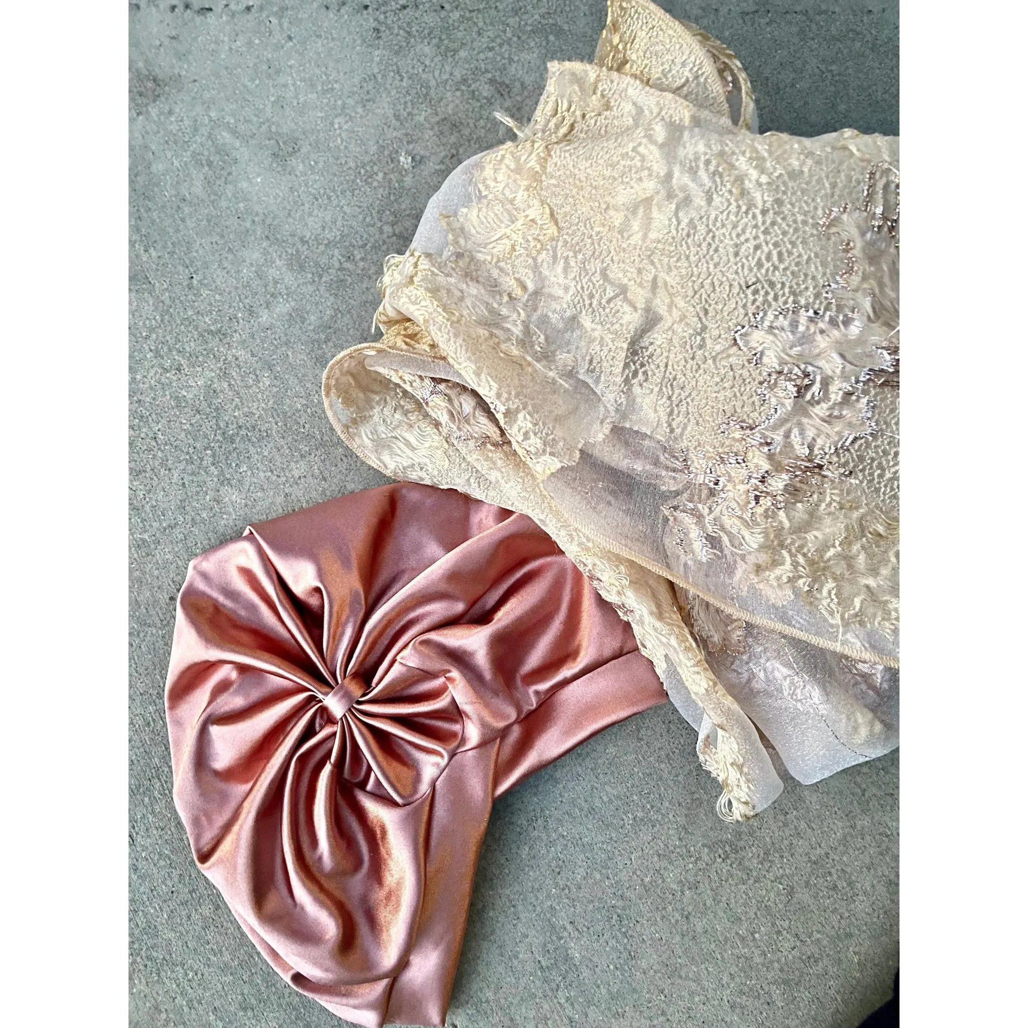 Yeela's Rose Gold/Gold Brocade Set
