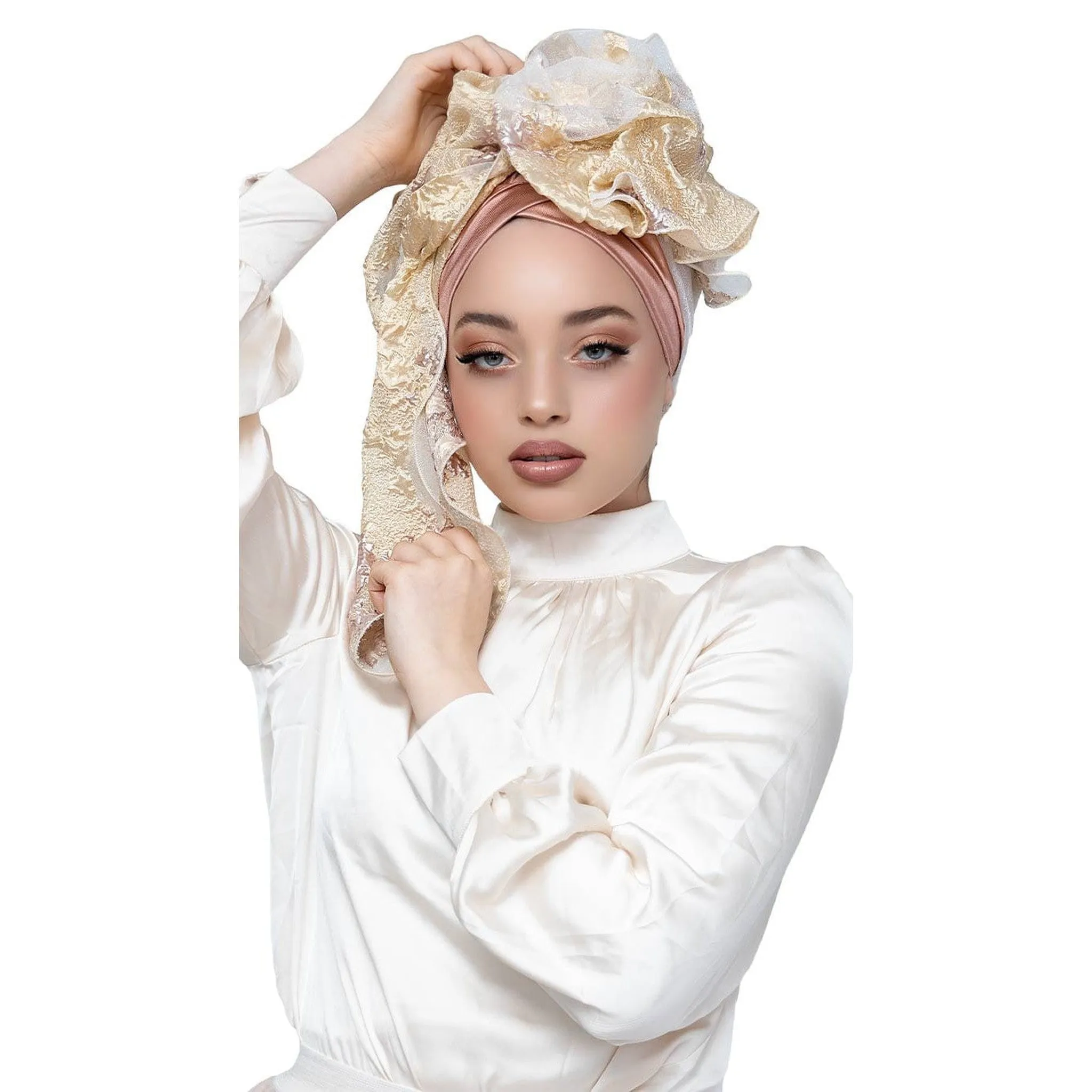 Yeela's Rose Gold/Gold Brocade Set