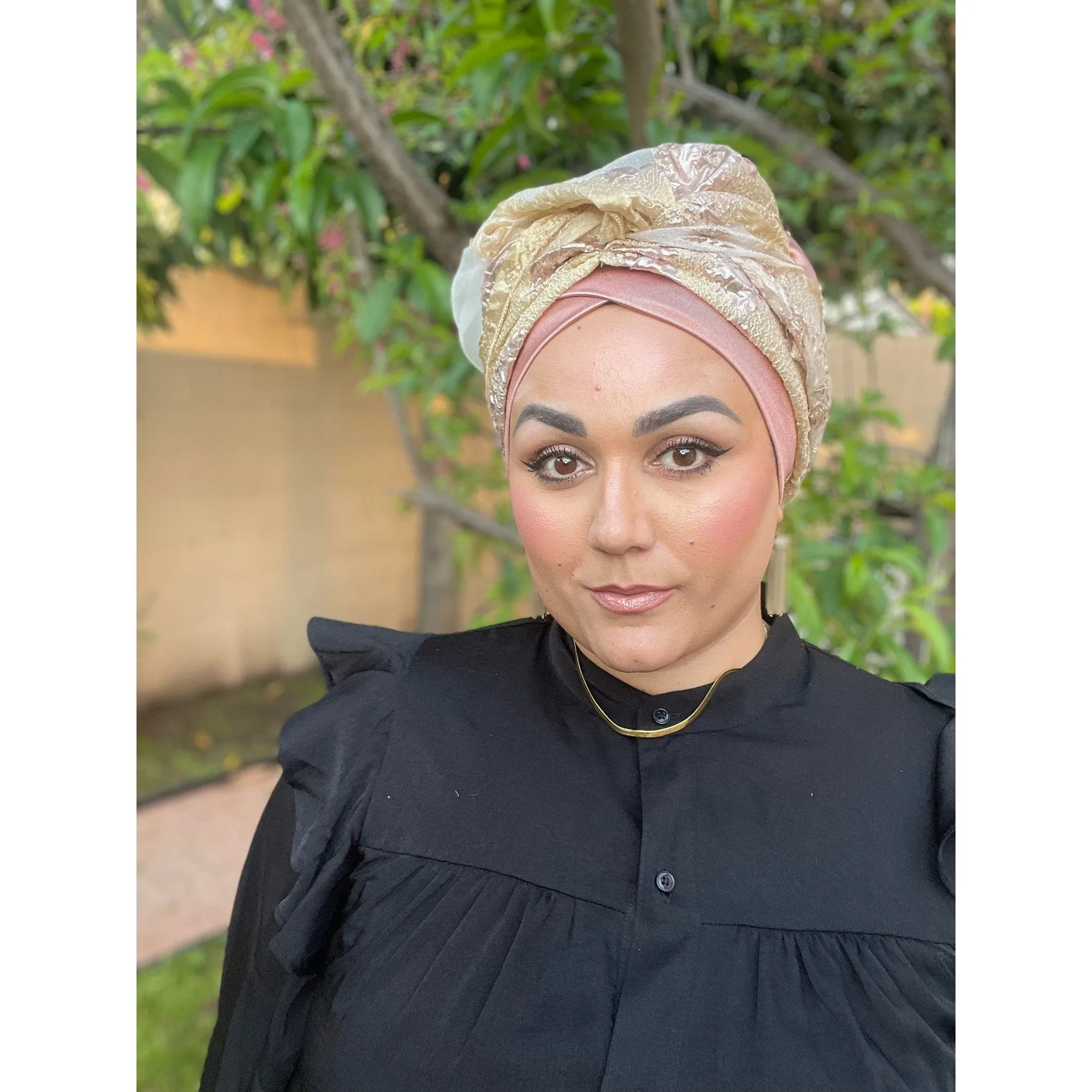 Yeela's Rose Gold/Gold Brocade Set