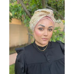 Yeela's Rose Gold/Gold Brocade Set