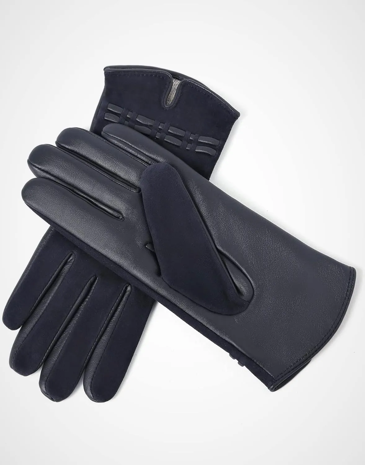 YISEVEN Women’s Winter Sheepskin Suede Leather Gloves Touchscreen